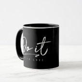 ラブホワイトの背景色カスタムで行う マグカップ (正面左)