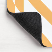 ラブホワイトオンオレンジ マウスパッド (コーナー)