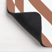 ラブホワイトオンブラウン マウスパッド (コーナー)