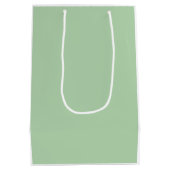 ラブホワイトゴールデンドールポップアートとハート ミディアムペーパーバッグ (裏面)