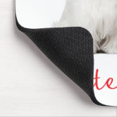 ラブホワイトマルチーズ子犬マウスパッド マウスパッド (コーナー)