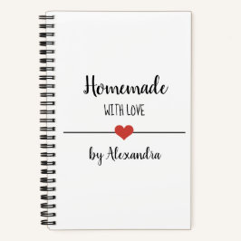 ラブホワイトレシピ手帳 ノートブック