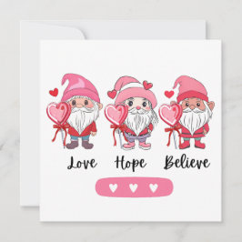 ラブホープ信じススウィートバレンティンズデイフラットカード