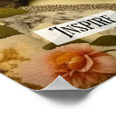 ラブホープ美しい感動的ヴィンテージ ポスター (角)