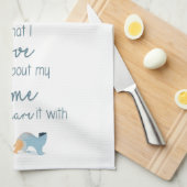 ラブホームフェレット キッチンタオル (四つ折り)