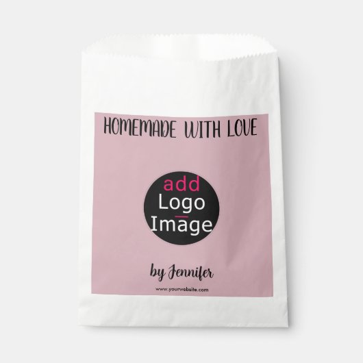 ラブホームメイドスタイリッシュバラカスタムピンク フェイバーバッグ (正面)