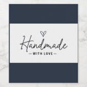 ラブホームメイド手作りカスタム料理 ワインラベル (シングルラベル)