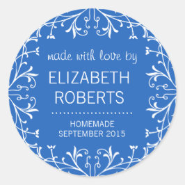 ラブホームメイド缶詰ギフトラベルで作る ラウンドシール