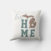 ラブホーム州オブミシガンポピーフローラ クッション (裏面)