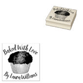 ラブホーム焼いたメイドマフィンベーキングキッチン ラバースタンプ (押印)