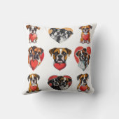 ラブボクサードッグハート水彩 クッション (裏面)