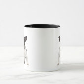 ラブボストンテリアズドッグズトゥルヴェルおもしろい引用文マグ マグカップ (中央)