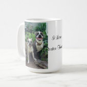 ラブボストンテリアーズマグ コーヒーマグカップ (正面左)