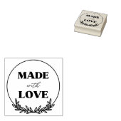 ラブボタニカルサークルハート製品 ラバースタンプ (押印)