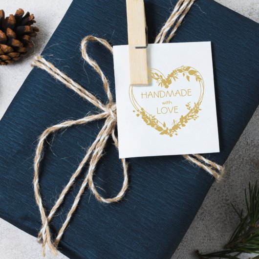 ラブボタニカルハートフローラWhreathで手作り ラバースタンプ