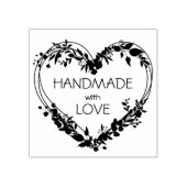 ラブボタニカルハートフローラWhreathで手作り ラバースタンプ (インプリント)