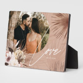 ラブボホ水彩フローラ記念アーチ写真 フォトプラーク (側面)