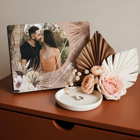 ラブボホ水彩フローラ記念アーチ写真 フォトプラーク