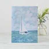 ラブボート(b)結婚式招待状 招待状 (スタンド正面)