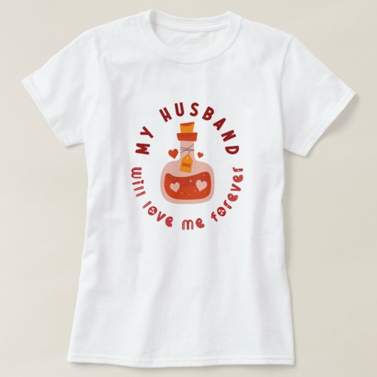 ラブポおもしろいションバレンタイン Tシャツ (デザイン正面)