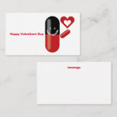 ラブポションピルハッピーバレンタインデー ノートカード (正面/裏面)
