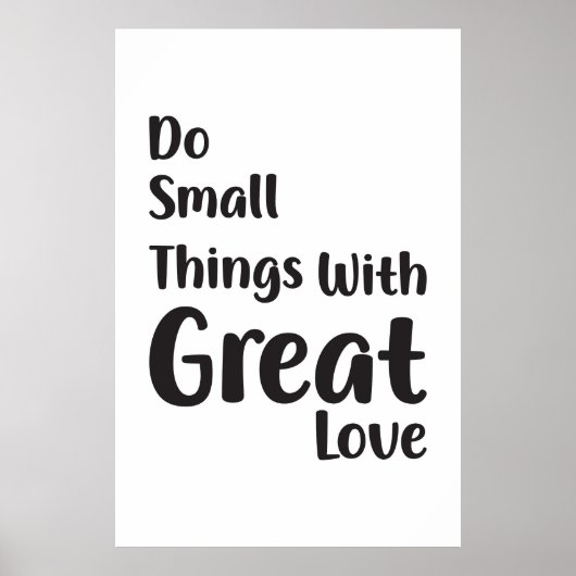 ラブポスターで小さ素晴らしなことをする ポスター (正面)