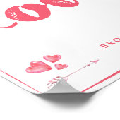 ラブポスターマットパーソナライズされた8 x 10 ポスター (角)