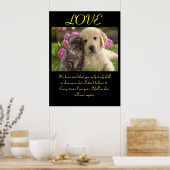 ラブポスター動物1 ポスター (キッチン)