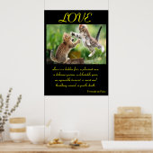ラブポスター動物3 ポスター (キッチン)