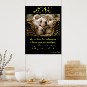 ラブポスター動物4 ポスター (キッチン)