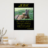 ラブポスター動物6 ポスター (キッチン)