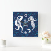 ラブポスター スクエア壁時計 (ホーム)