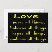 ラブポストカード ポストカード (正面/裏面)