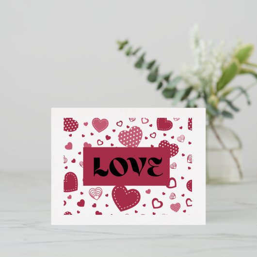 ラブポストカード 箔シーズンポストカード (立ち正面)