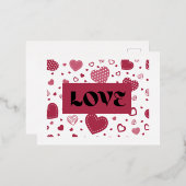 ラブポストカード 箔シーズンポストカード (正面/裏面)