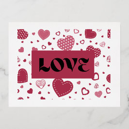 ラブポストカード 箔シーズンポストカード