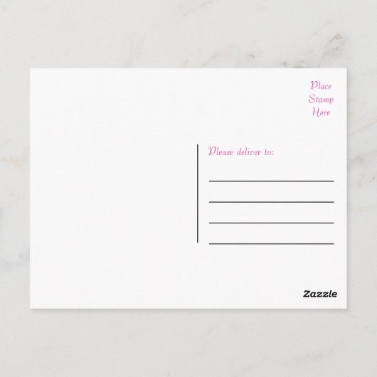 ラブポメラニア犬子犬空白のはがき ポストカード (裏面)