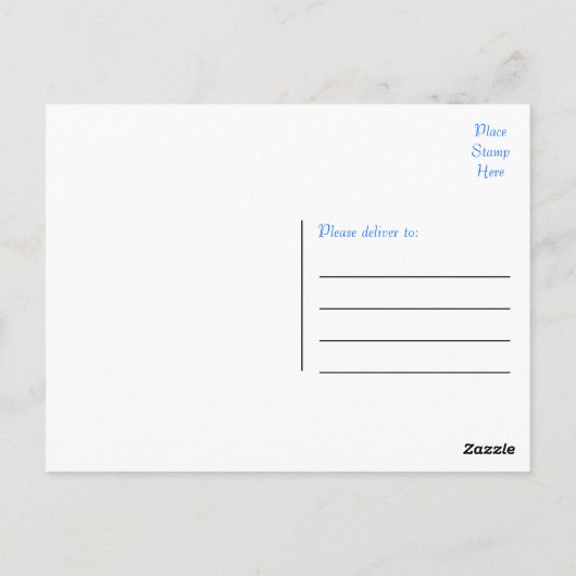 ラブポメラニア犬子犬空白のポストカード ポストカード (裏面)