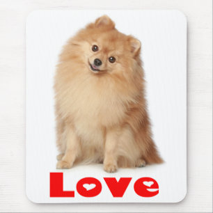 ラブポメラニア犬POM POM PUPPYドッグマウスパッド マウスパッド