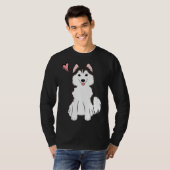 ラブポンスキーポメラニア犬ハスキー Tシャツ (正面フル)