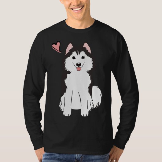 ラブポンスキーポメラニア犬ハスキー Tシャツ (正面)