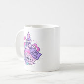 ラブポーションかわいいピンクハロウィンポーションボトル コーヒーマグカップ (正面左)