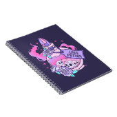 ラブポーションかわいいピンクハロウィンポーションボトル ノートブック (右側)