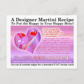 ラブポーション番号9バレンタインマルティーニレシピP シーズンポストカード (正面)