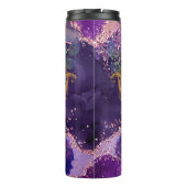 ラブポーション紫色のパターンアートby Renee Lavoie タンブラー (裏面)