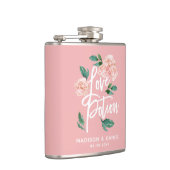 ラブポーション赤面ピンクパーソナライズされたフローラ フラスク (右)