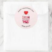 ラブポーション ハッピー バレンタインデー オーダーメイド ラウンドシール (バッグ)