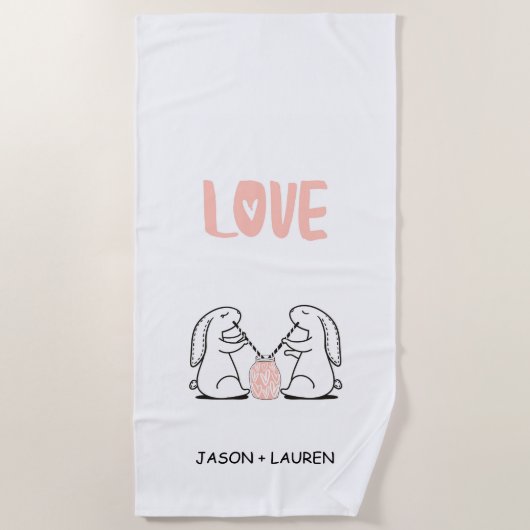 ラブポーション |モノグラムビーチタオル ビーチタオル (正面)