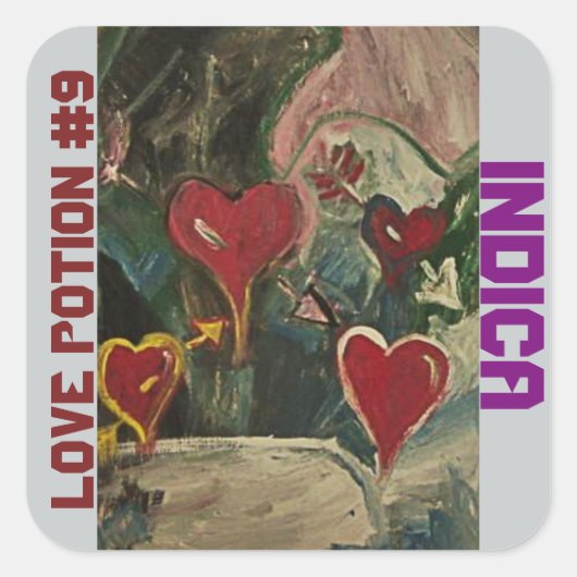 ラブポーション#9インディカ スクエアシール (正面)