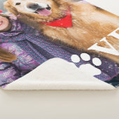 ラブポーパーソナライズされたト印刷ドッグ愛人写真 シェルパブランケット (3/4)